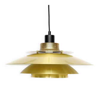 Lampe Jeka vintage danoise en laiton, Danemark, années 1970