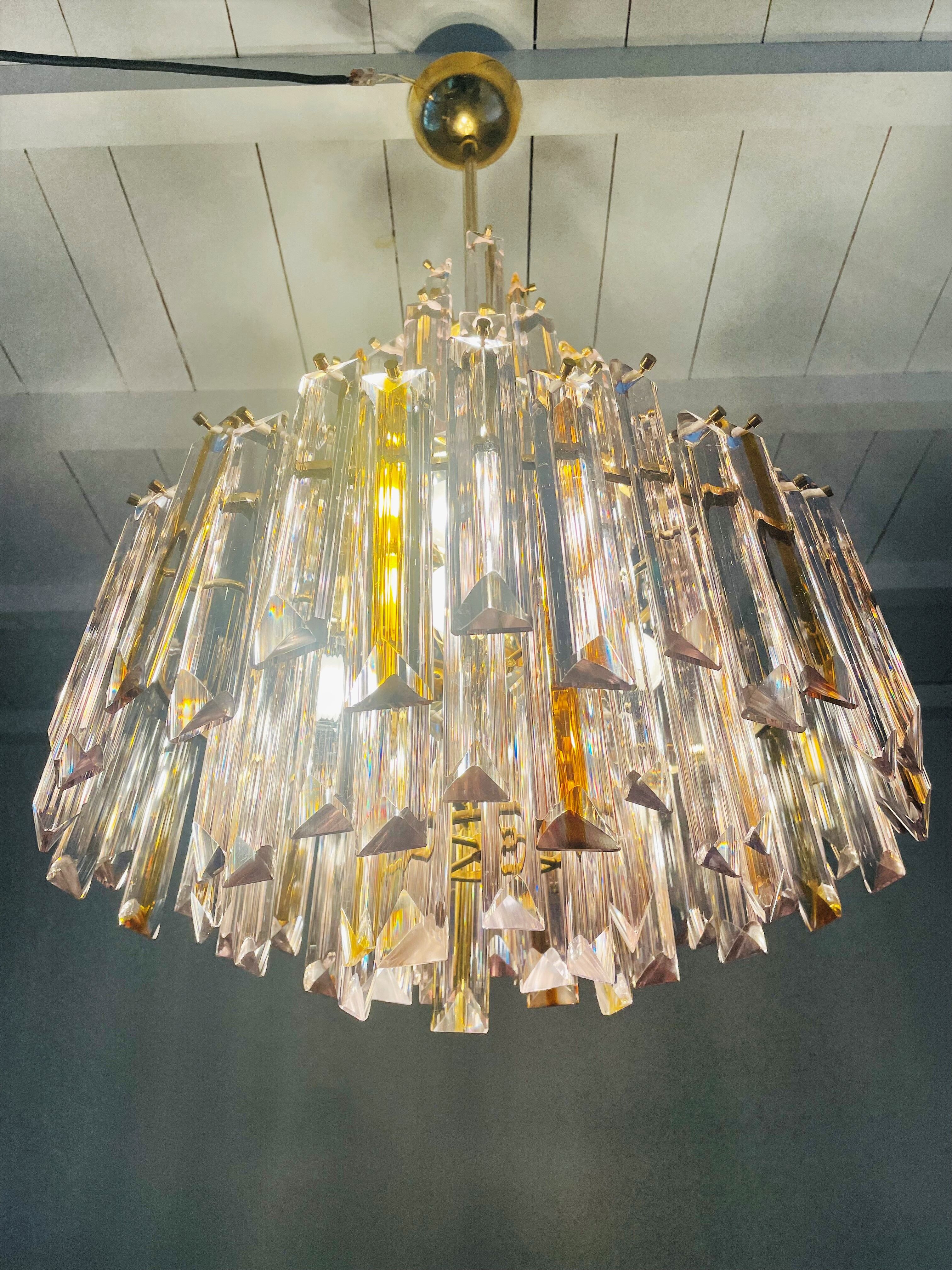 Vintage Paolo Venini chandelier, 1970s