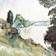 Bridge over the Seine towards Marly, Oil on Panel, M. Tassart. Around 1955. K