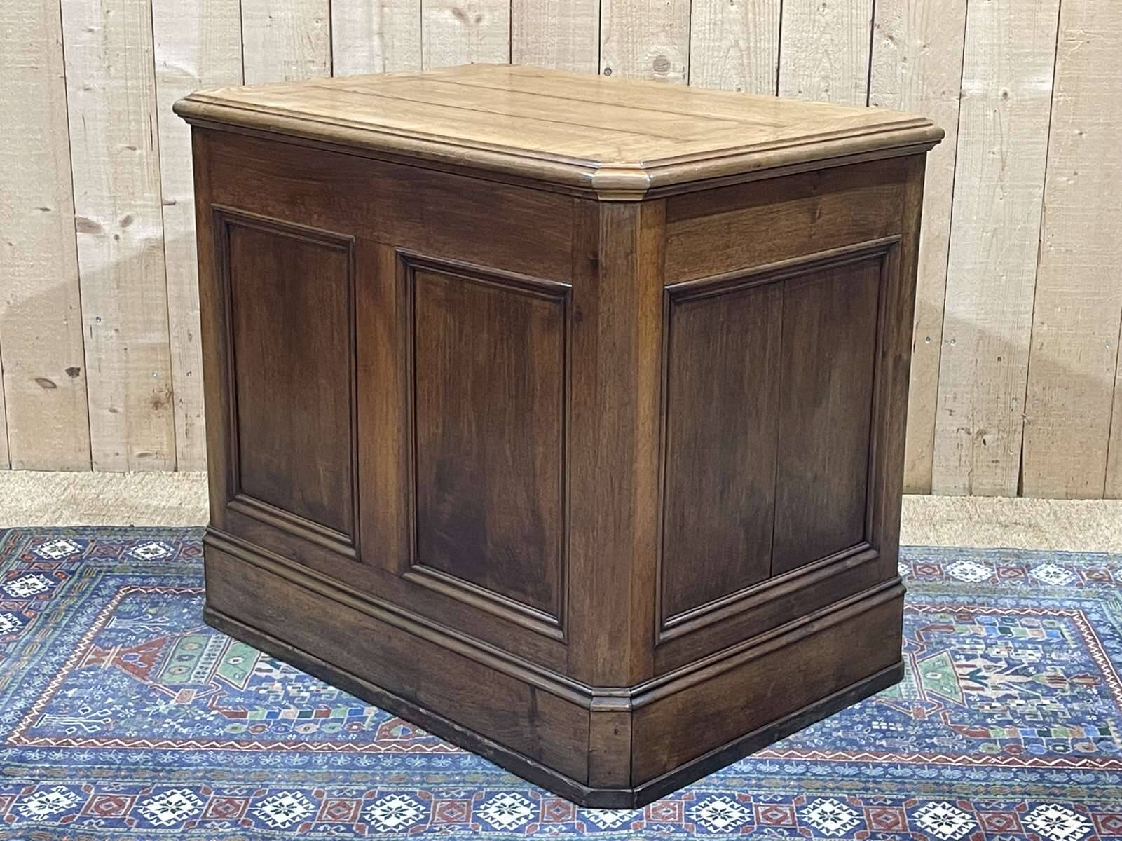 19th century oak store counter