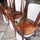 Set of mid-century Scandinavian-inspired chairs.