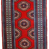 Vintage Indian Mahal handmade carpet 82cm x 156cm 1970s, 1C732
