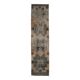 Vintage Turkish Oushak Handmade Wool Runner 88x357