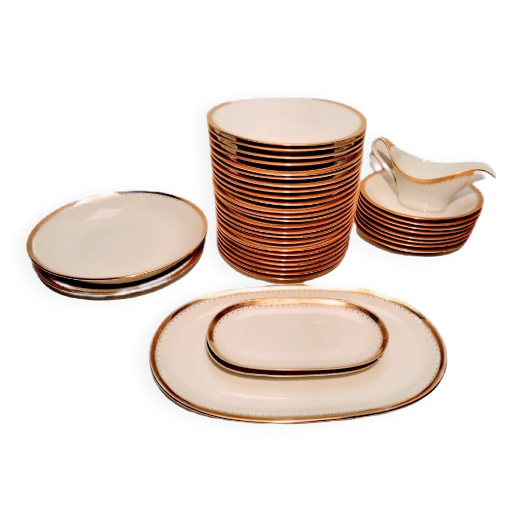Lamotte sologne porcelain dinner service 38 pieces