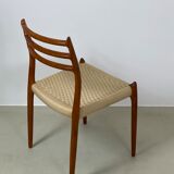 4 chairs model 78 by Nils O. Moller 1960