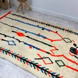 Handmade moroccan berber carpet 262 x 151 cm