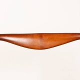 2 chaises Danoises en Teck et Skaï par Lyngfeldt Larsen 1960.