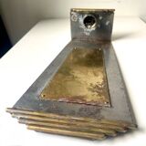 Art Deco metal & Brass Wall Candle Sconce