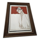 Isolde by Aubrey Beardsley beautiful art nouveau framed vintage mirror