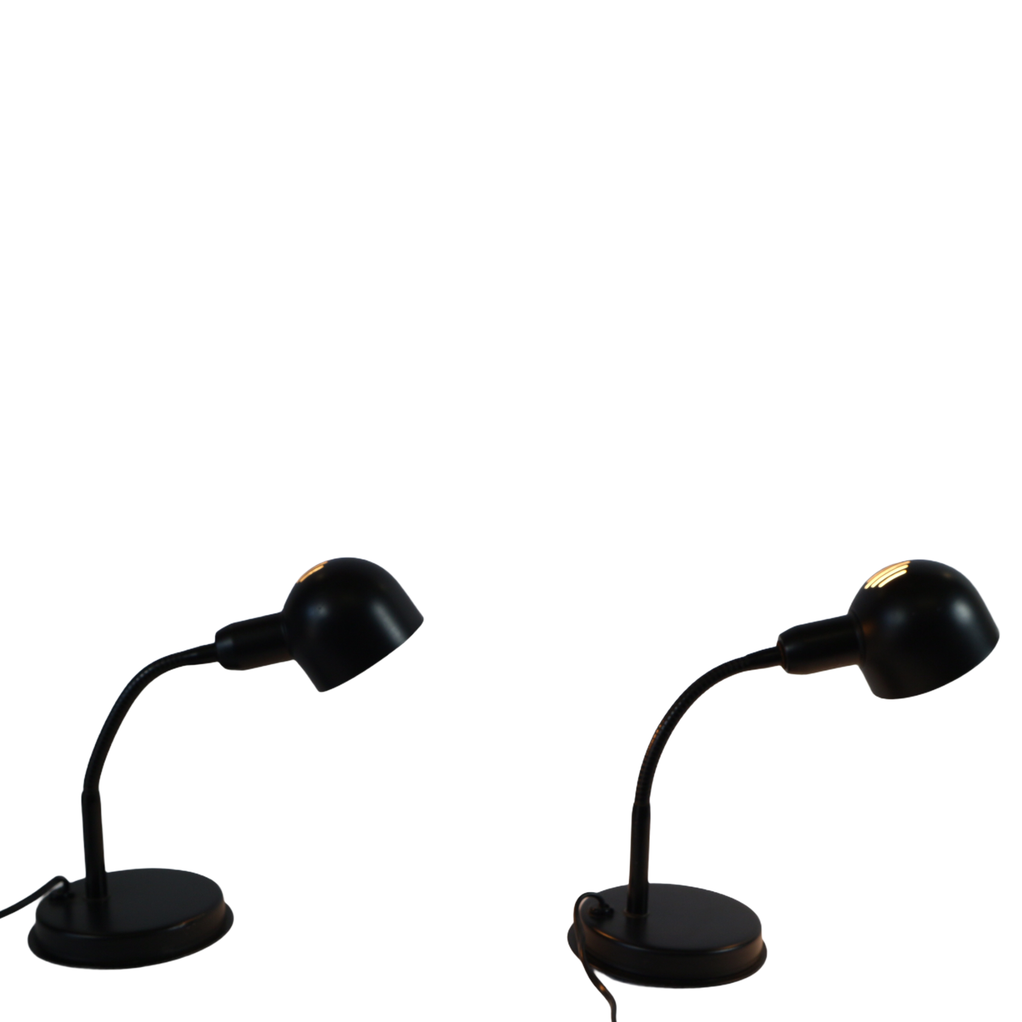 Pair of vintage adjustable bedside lamps, Veneta Lumi