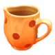 Milk jug / Traditional Savoyard polka dot ceramic cream