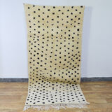 Berber carpet beni ouarain a pois 260 x 110 cm