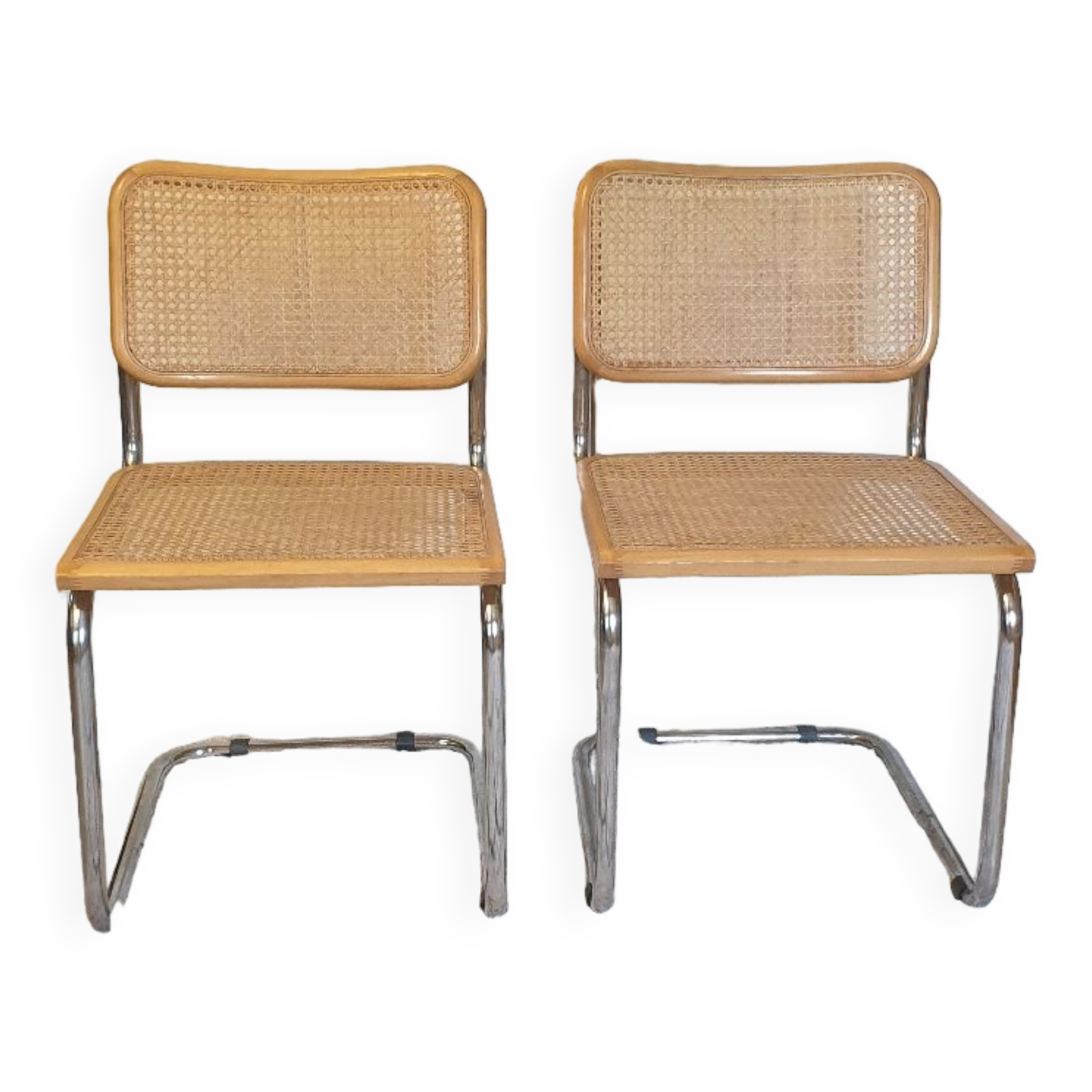 Pair of Cesca B32 Breuer chairs