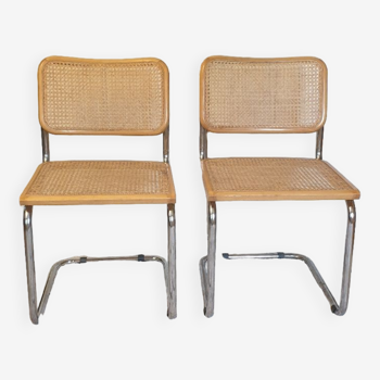 Pair of Cesca B32 Breuer chairs