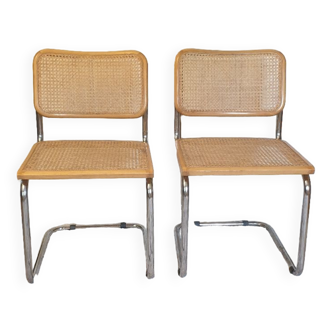 Pair of Cesca B32 Breuer chairs