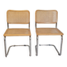 Pair of Cesca B32 Breuer chairs