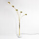 Large lamp arc 5 fires foot marble Reggiani. Italy, 70s
