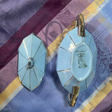 Art Deco tea service stamped Longwy