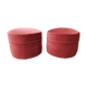 Art deco velvet beanbags