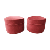 Art deco velvet beanbags