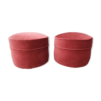 Art deco velvet beanbags