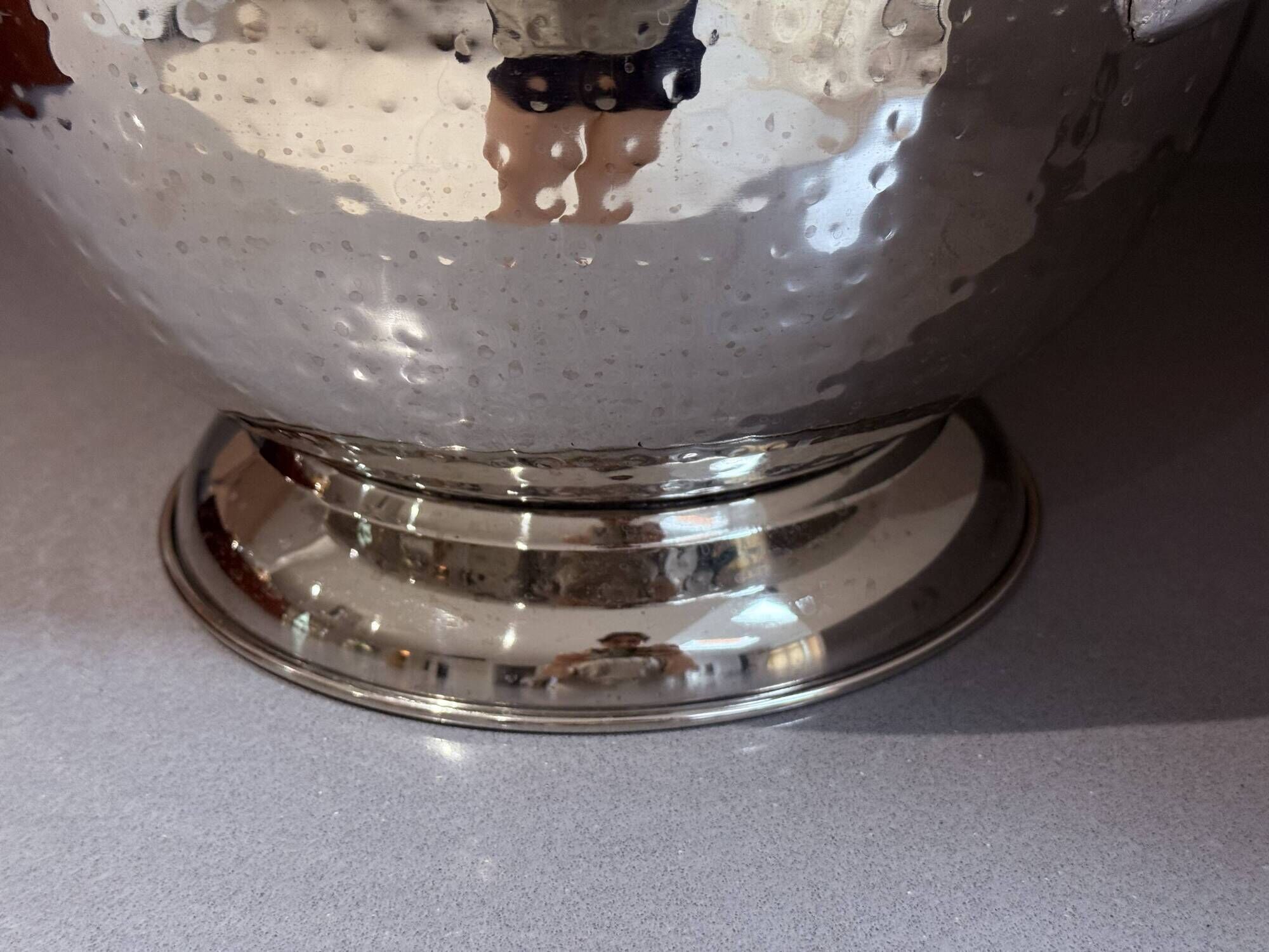 Vintage Silver Plate Bowl, Ice Bucket, European Decorative Bowl in the Shape of a Deer Head