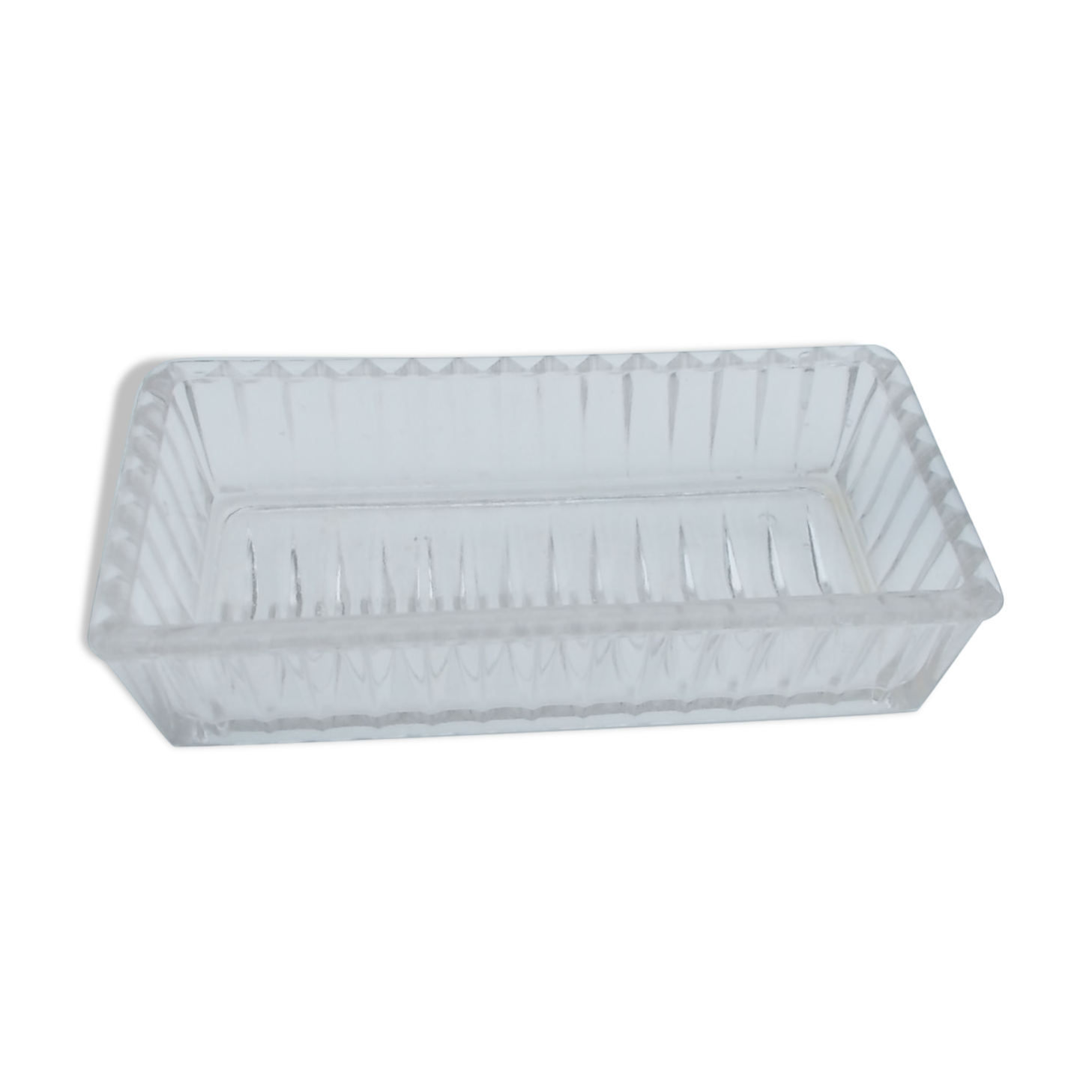Plat ravier en verre moulé