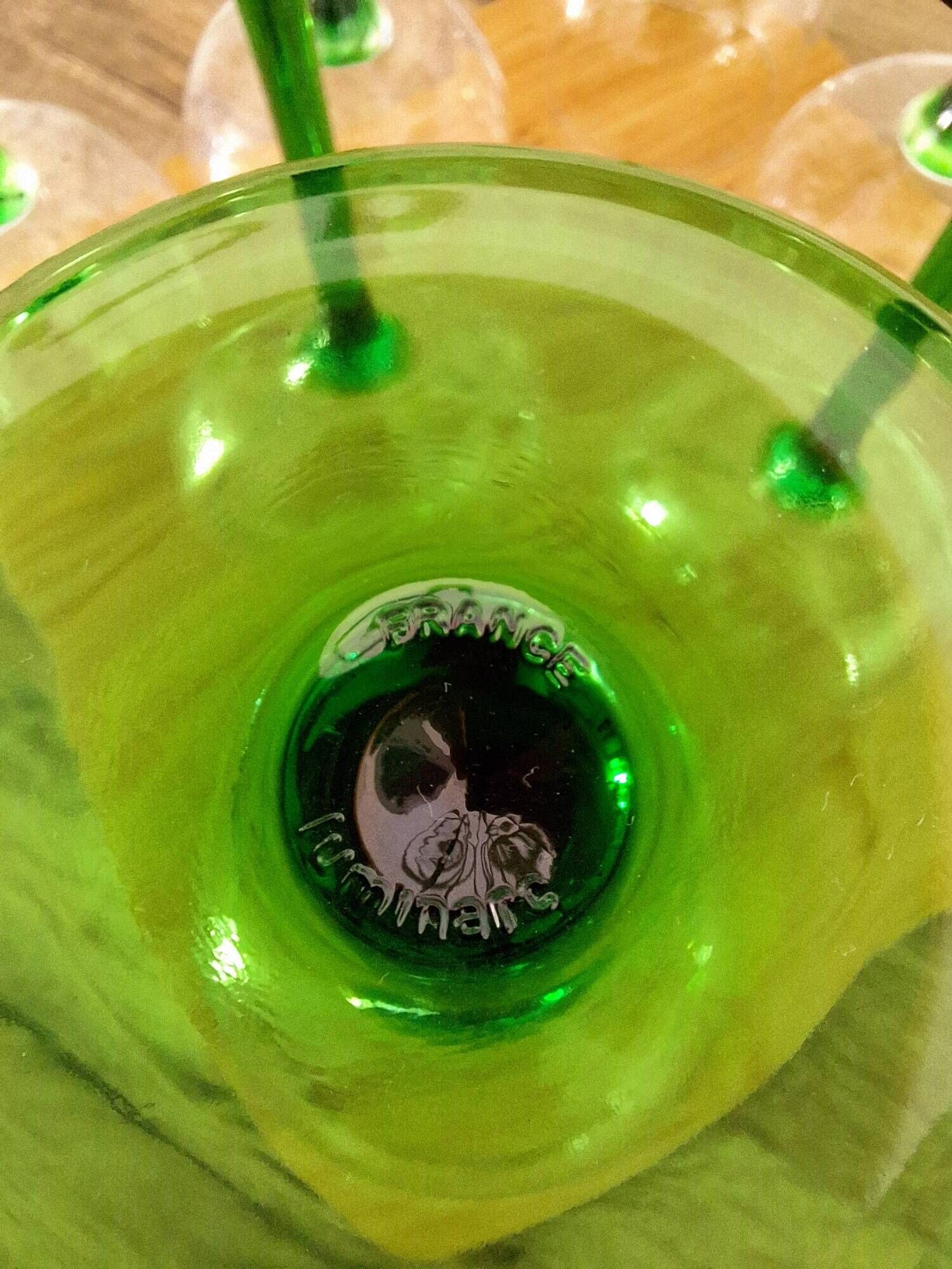 White wine glasses from Alsace