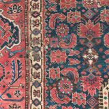 Tapis ancien Beshir afghan fait main 197x396 cm