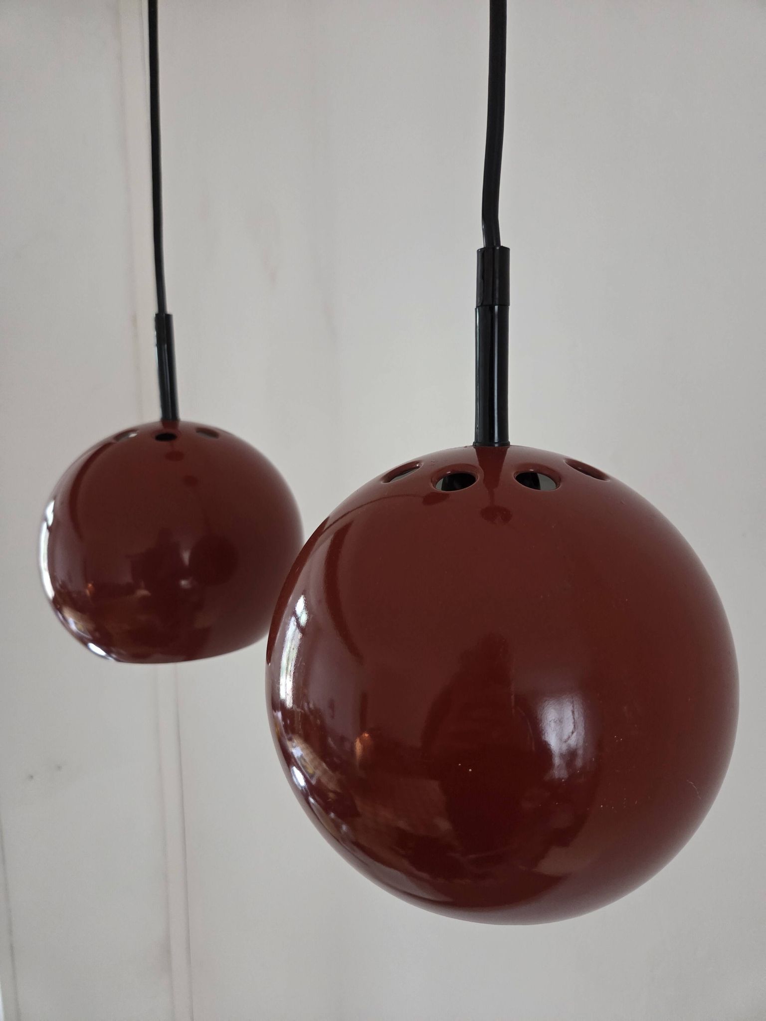 Paire de suspensions eyeball vintage
