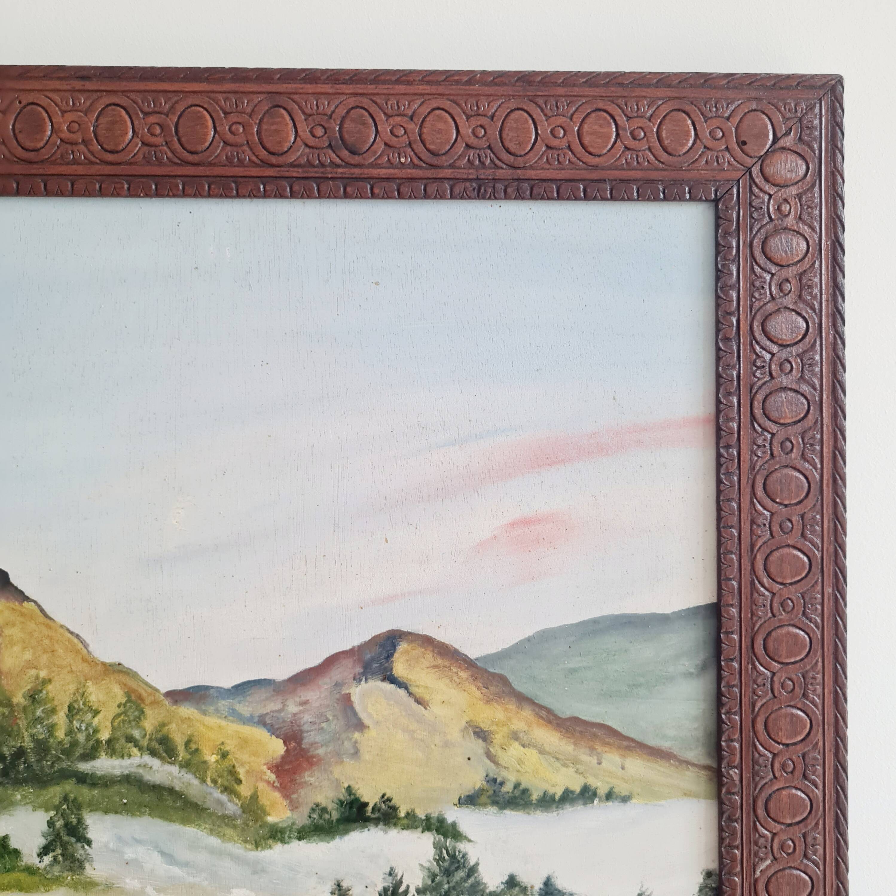 Old painting from the 50s - old painting