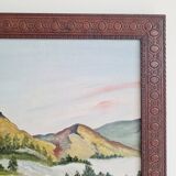 Peinture ancienne années 50 - tableau ancien