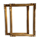 Pair of Montparnasse frames in gilded wood with circa 1960 leaf - 40 x 30 cm