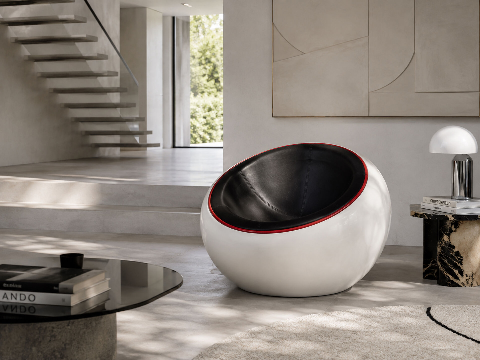 Egg Pod Ball Chair Space Age in fibreglass – 1960s/70s