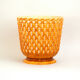 Cache-pot ajouré orange