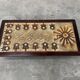 Enamelled lava coffee table 1950 Chaty Vallauris