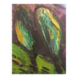 Michel Chapuis, acrylic on expressionist canvas, 1988