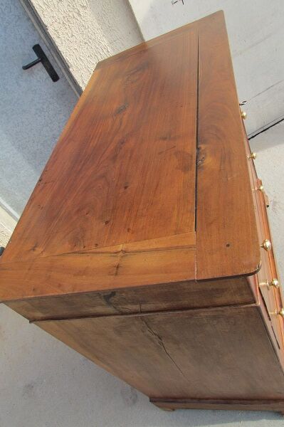 Chest of drawers L.Philippe in solid walnut