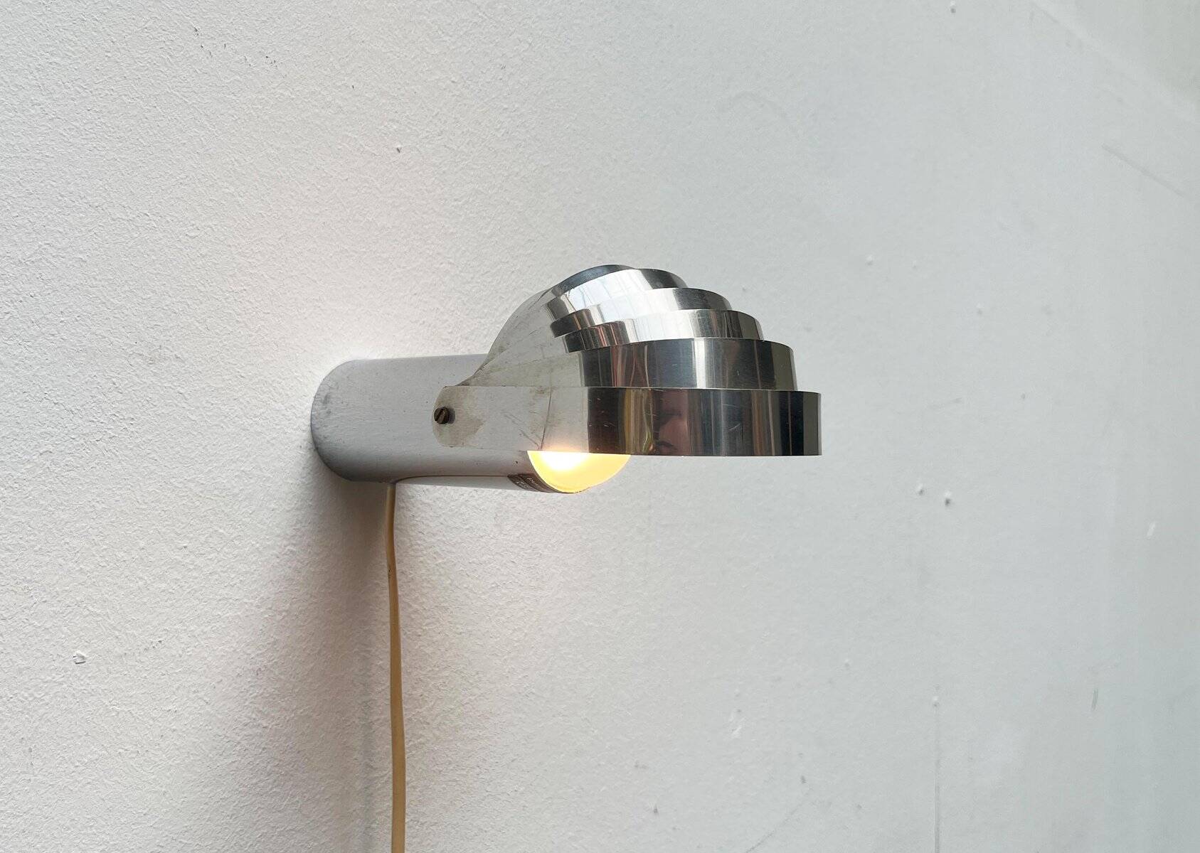 Vintage Space Age Swiss Model Visier Magnetic Wall Lamp by E. R. Nele for Temde, 1970s