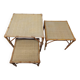 Lot de 3 tables basses Vintage en Rotin