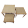 Lot de 3 tables basses Vintage en Rotin