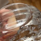 Pair of crystal candlesticks from Vannes 1960
