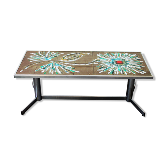 Ceramic and chrome coffee table