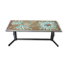 Table basse céramique et chrome