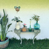 Turquoise blue "mermaid" dressing table