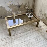 Table basse en laiton années 60