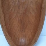 Long carved monoxyl wood cut stamped L. 54 cm