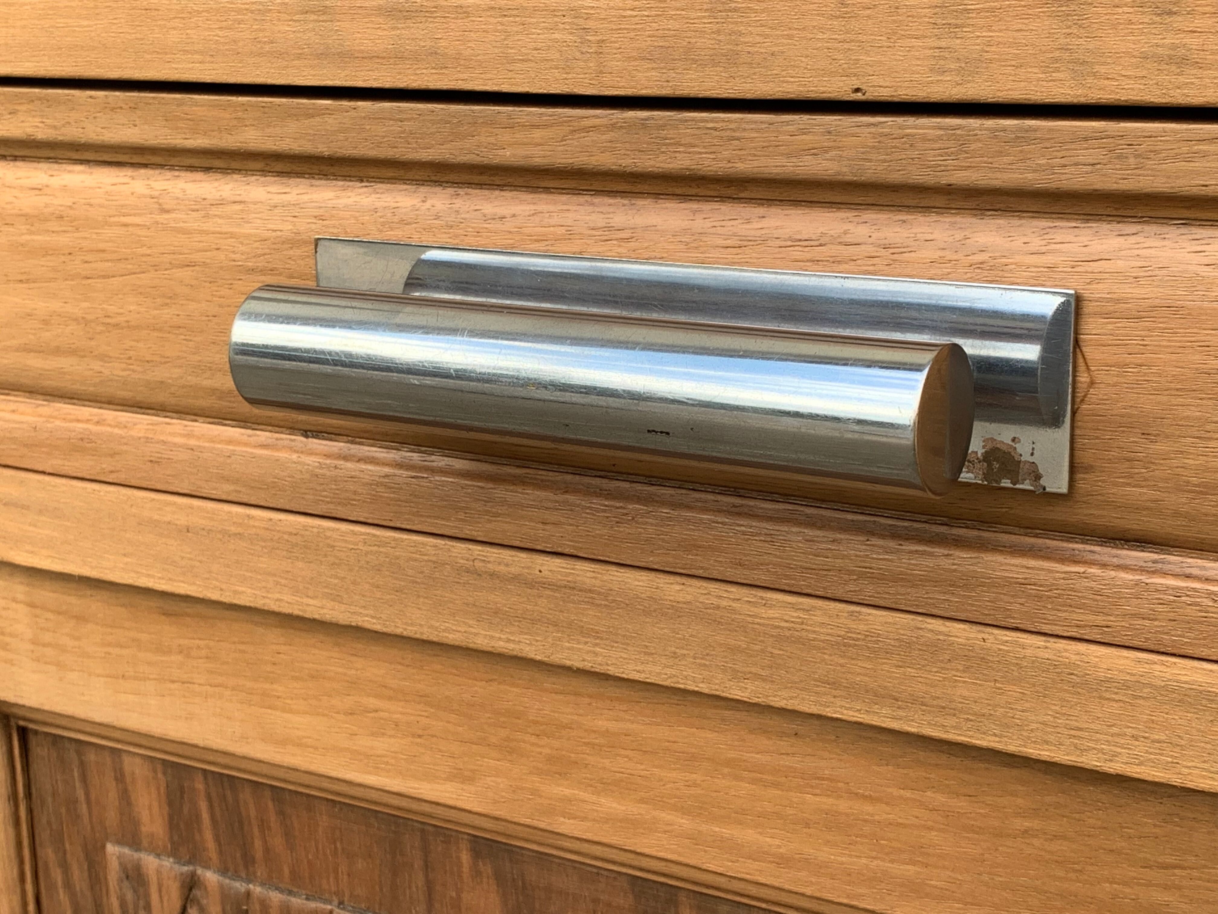 Parisian art deco buffet walnut brut massive 1920