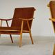 Pair of Boomerang Ton armchairs (Thonet) by Antonin Suman 1960