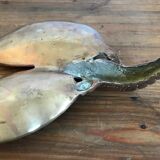 Zoomorphic trinket bowl in solid brass